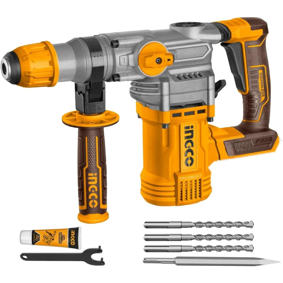 
                Ingco Brushless Lithium-Ion Rotary Hammer 20V 4.0Ah - CRHLI20288

                
              