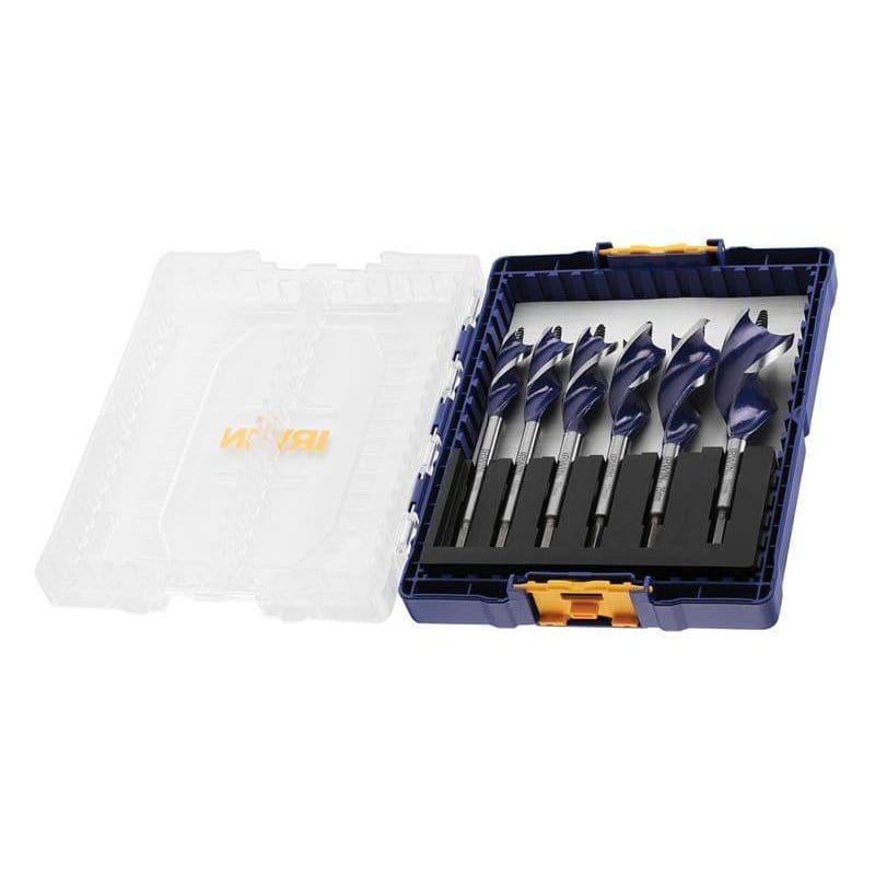 
                Irwin 6 Pieces 6x Blue Groove Stubby Wood Drill Bit Set - 16mm, 18mm, 20mm, 22mm, 25mm & 32mm

                
              
