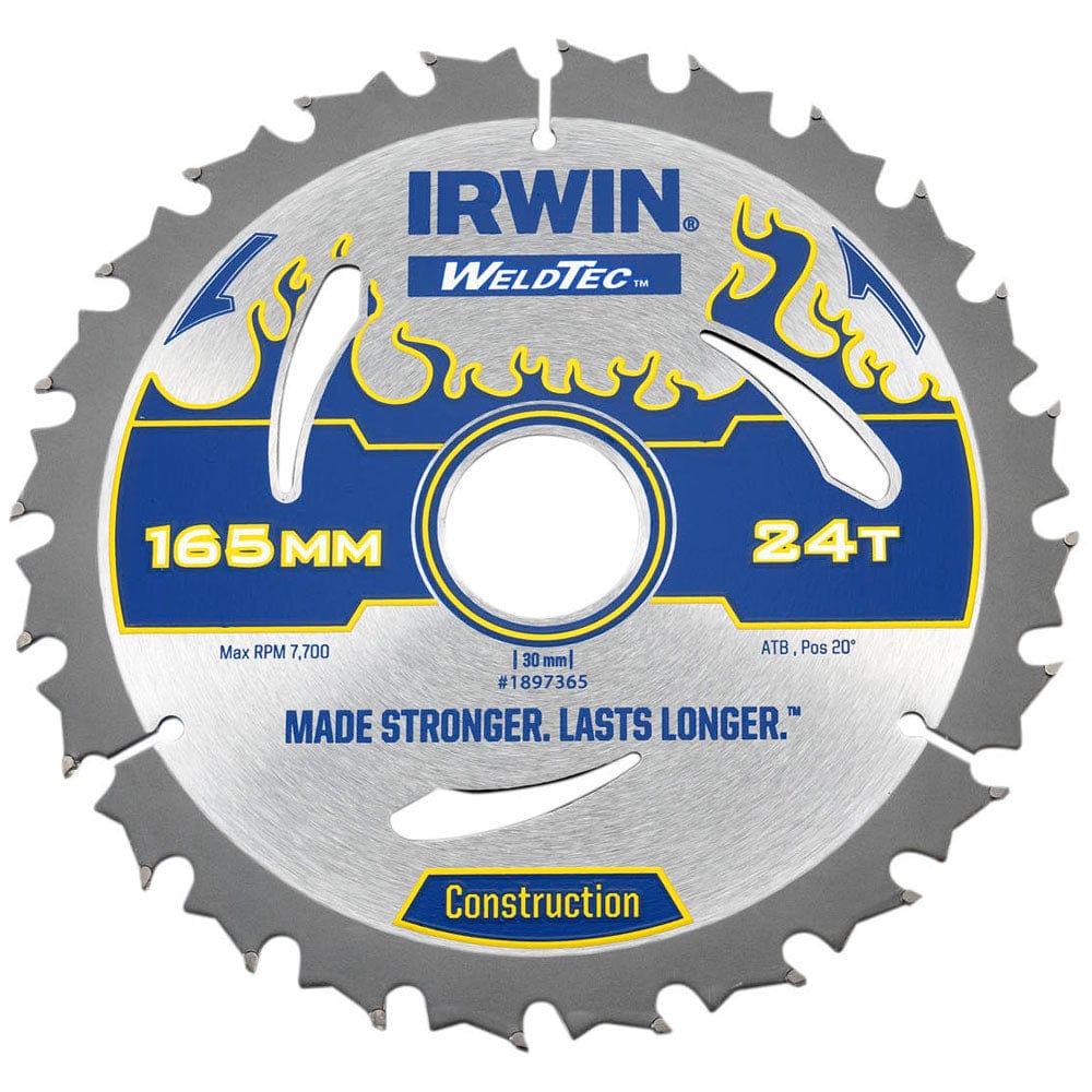 
                Irwin TCT Saw Blade 165mm 24T - 1897365

                
              