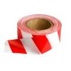 Red & White Warning Barricade Safety Tape - 75mm X 500m