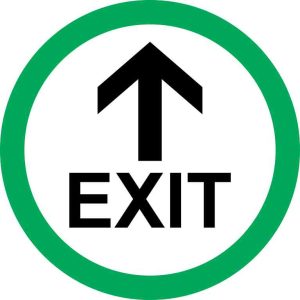 
                Round Floor Exit Sign

                
              