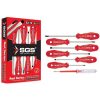 SGS 7 Pieces Screwdriver Set Red Series - SGS1040
