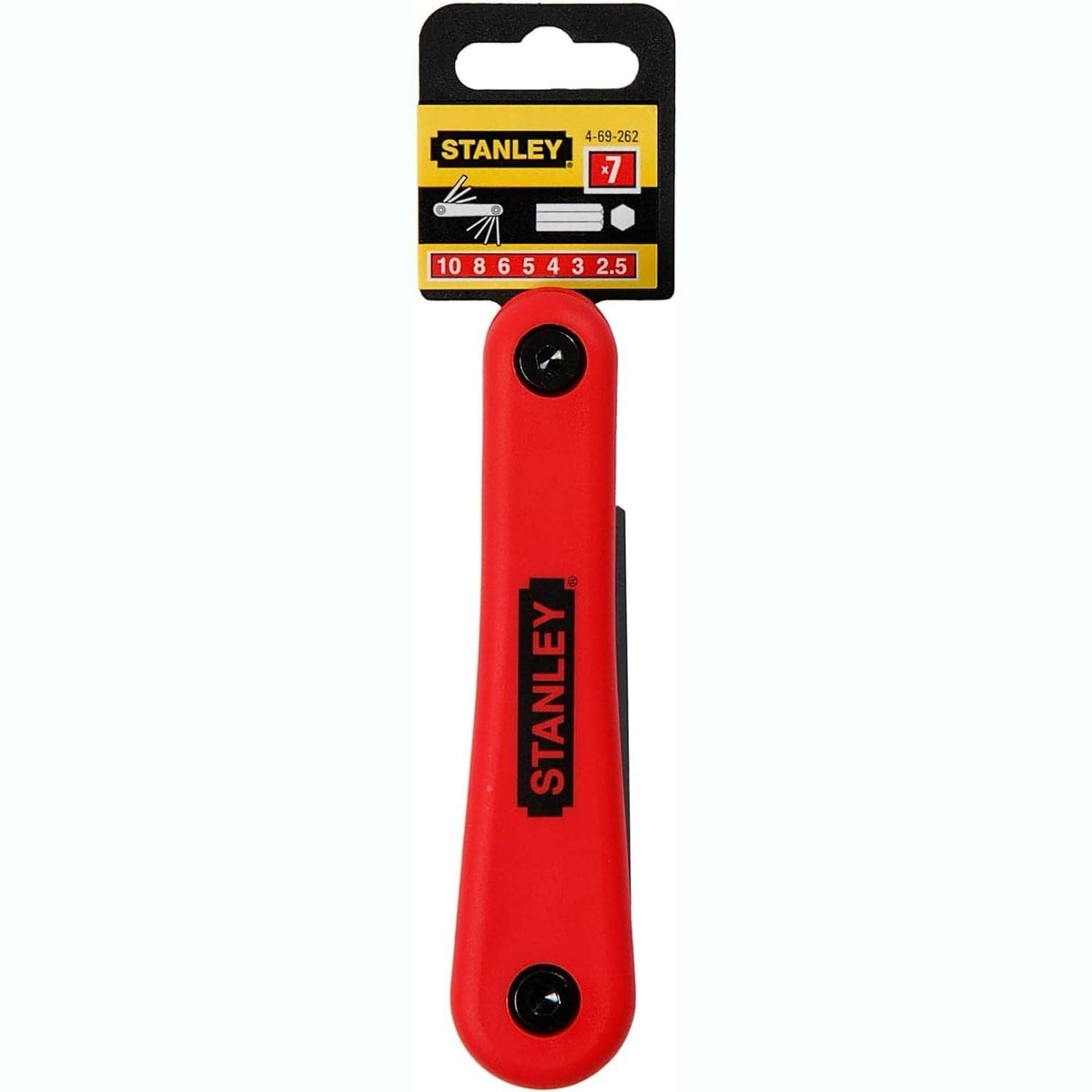 
                Stanley 7 Pieces Folding Hex Key Set 2.5-10mm - 4-69-262

                
              