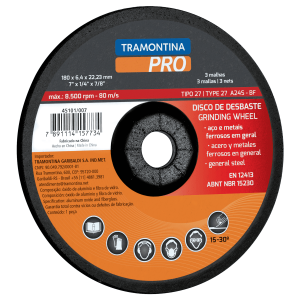 
                Tramontina Grinding Wheel for General Steel and Ferrous Metal - 4.5" & 7"

                
              