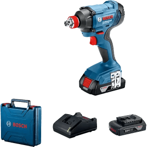 
                Bosch 1/2" Cordless Impact Driver/Wrench 18V 2.0Ah With Two Batteries  - GDX180-LI

                
              