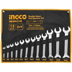 
                Ingco 12-Piece Double Open End Spanner Set - HKSPA2142

                
              