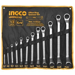 
                Ingco 12-Piece Offset Ring Spanner Set - HKSPA3142

                
              