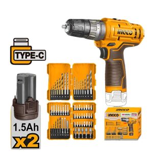 
                Ingco 12V Lithium-Ion Impact Drill with Drill Bits Set & Screwdriver Bit Set - COSLI23114

                
              
