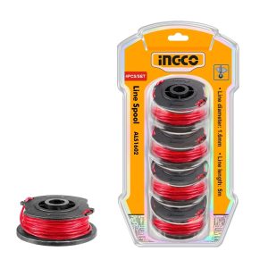 
                Ingco 4-Pieces Line Spool 1.6mm 5m for Lithium-ion Grass Trimmer - ALS1602

                
              