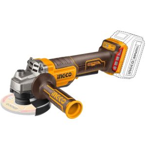 
                Ingco 4.5"/115mm Lithium-Ion Cordless Angle grinder - CAGLI211542

                
              