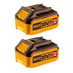 
                Ingco Two Pieces 20V 4.0Ah Lithium-Ion Battery Pack - COSLI240312

                
              