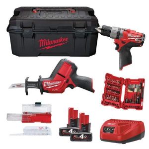 
                Milwaukee M12™ Cordless Carpentry Combo Set 12V - M12 SET2H - 402W

                
              