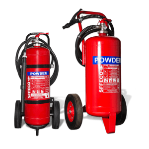 
                SFFECO Dry Powder Mobile Trolley Extinguishers

                
              