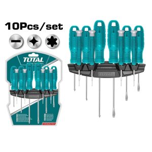 
                Total 10 Pieces Screwdriver & Precision Screwdriver Set - THTDC251001

                
              