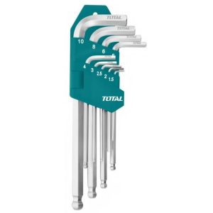 
                Total 9 Pieces Ball Point Hex Key Set - THT106291

                
              