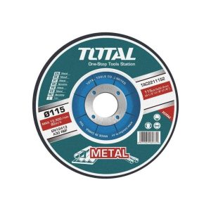 
                Total Abrasive Metal Cutting Disc, Depressed centre 115mm & 180mm - TAC2211152 & TAC2211801

                
              