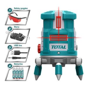 
                Total Self-Leveling Line Red Laser Beams 30m - TLL306505

                
              