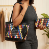 Two-piece matching tote bag and slim-profile purse,