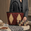 Hand-Beaded Artisan Set: Tote & Matching Clutch