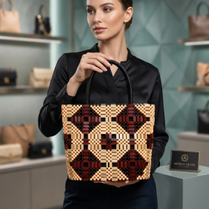 Artisan Handcrafted Beaded Tote Handbag