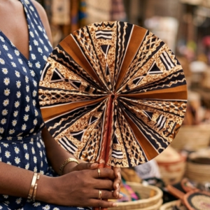Elegant handcrafted folding fan