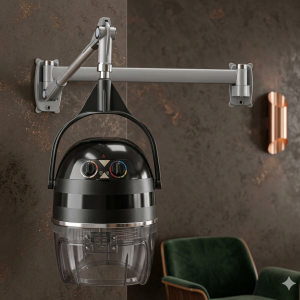 Professional Wall-Mounted Ionic Hair Dryer & Steamer