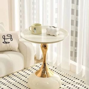 Metal Electroplated Side Table