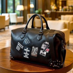 Urban Edge Patchwork Duffle Bag