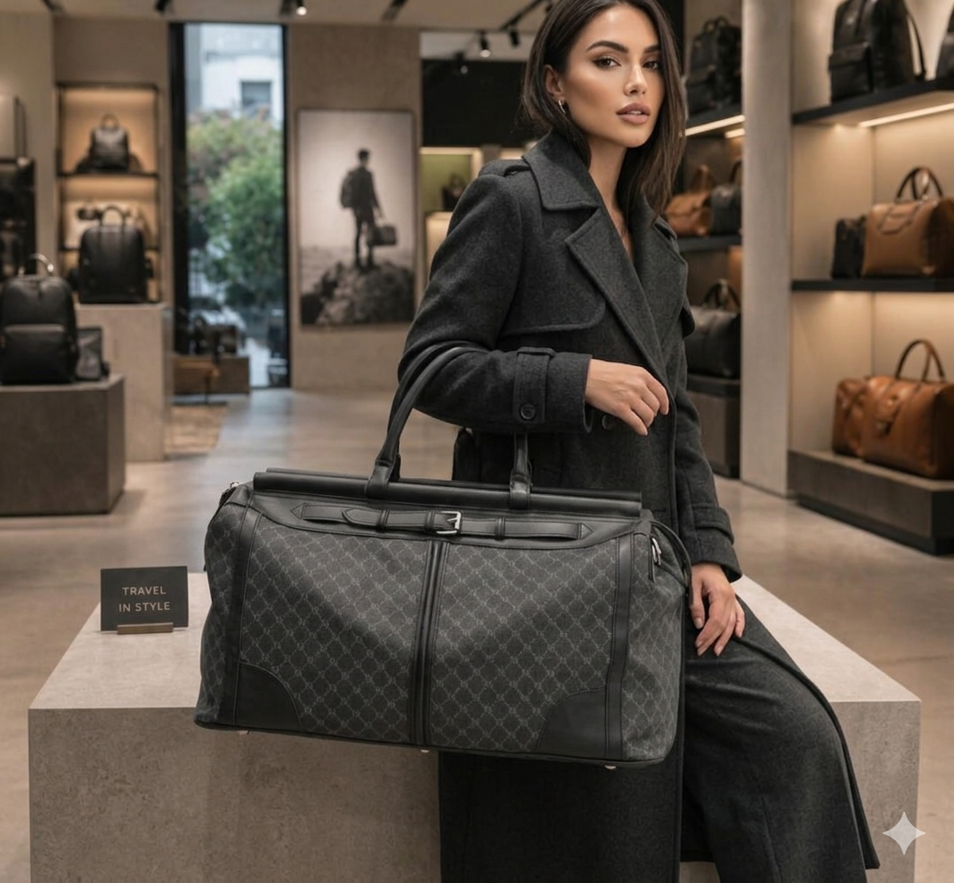 Premium Monogram Travel Duffle Bag - Image 4