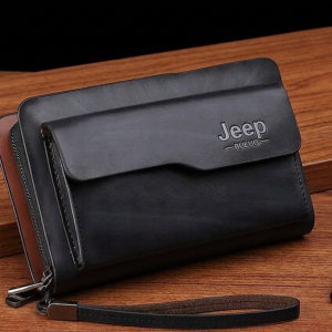 Premium Men’s Long Leather Clutch Wallet & Organizer