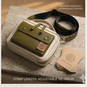 Eco-Chic Crossbody Messenger Bag