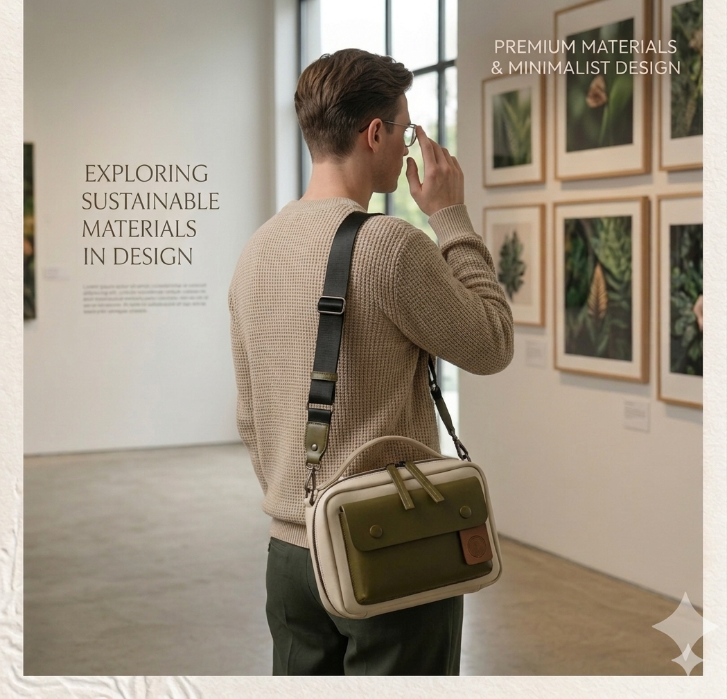 Eco-Chic Crossbody Messenger Bag - Image 2