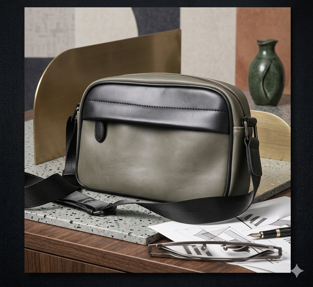 Two-Tone Urban Crossbody Bag