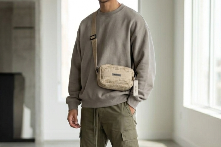 ESSENTIALS Crossbody Bag – Woven Monogram - Image 2