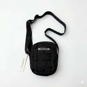ESSENTIALS Crossbody Bag – Woven Black