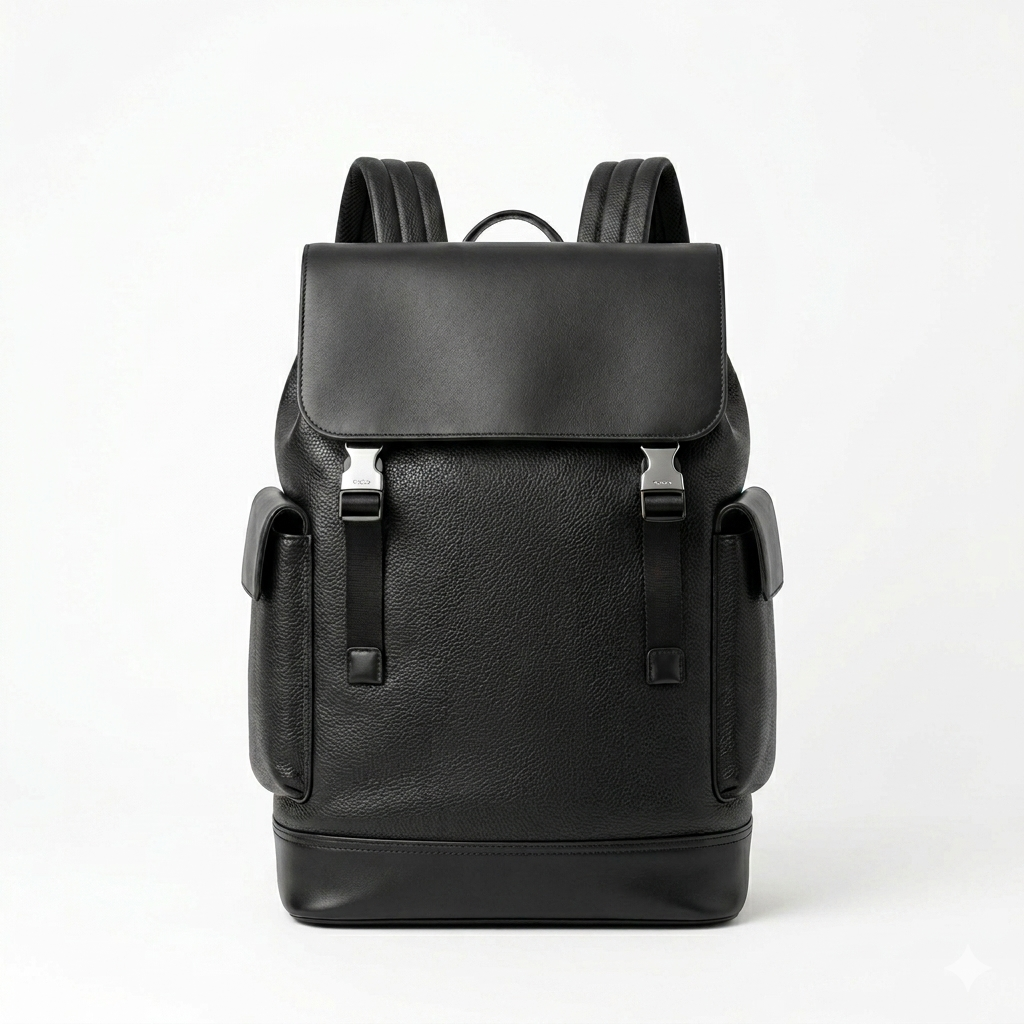Premium Grain Leather Utility Backpack