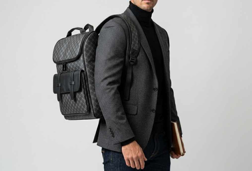 Premium Monogram Executive Backpack - Image 3