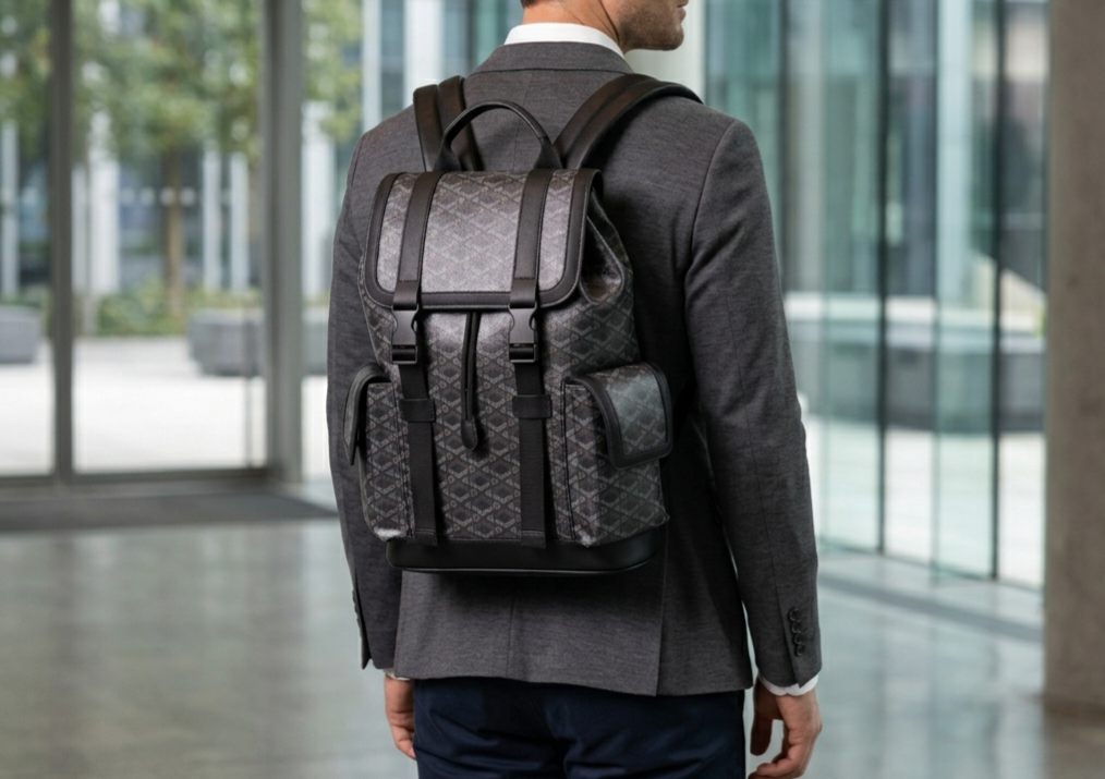 Premium Monogram Utility Backpack - Image 3