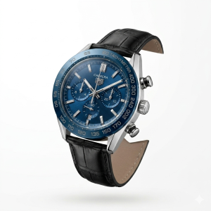 TAG Heuer Carrera Chronograph – Blue Dial & Leather Strap Men’s Watch