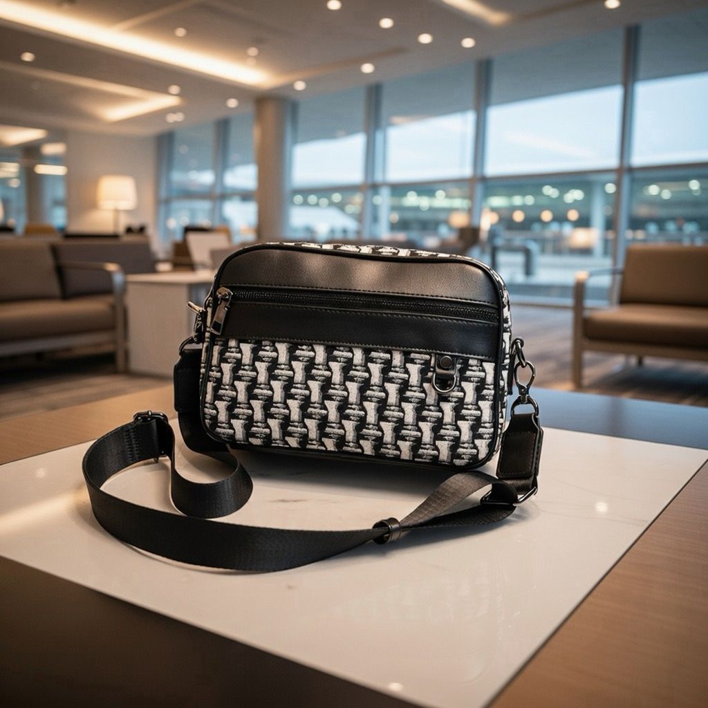 Versatile crossbody bag blends