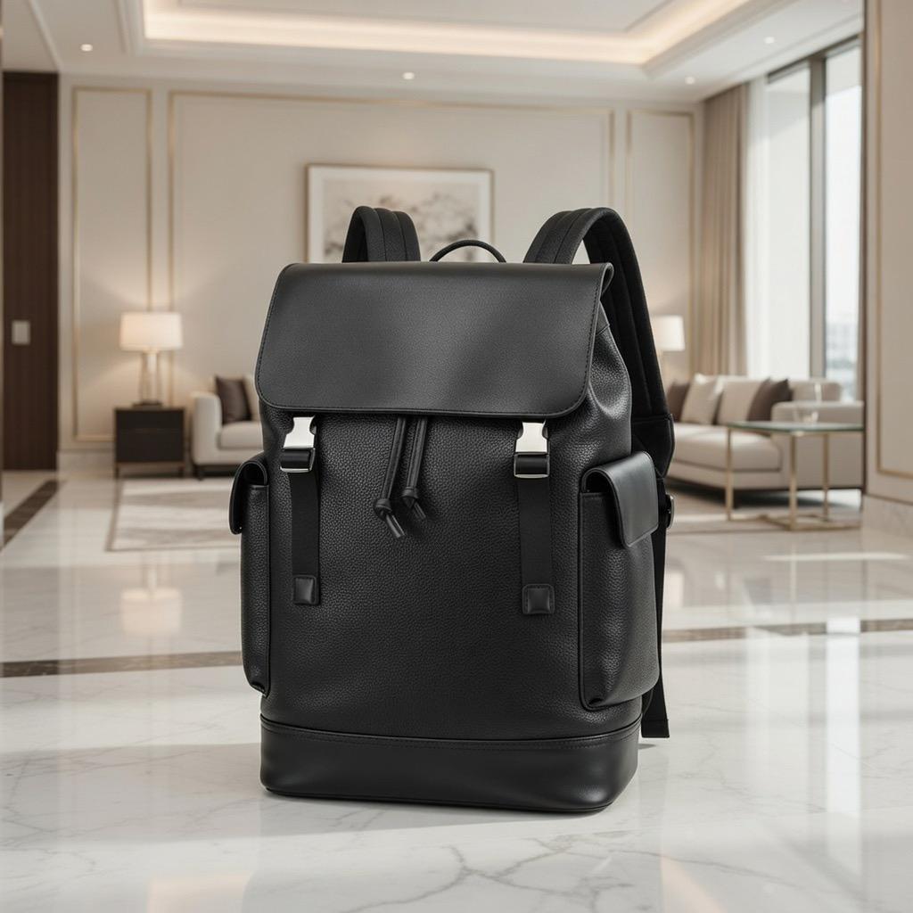 Premium Grain Leather Utility Backpack - Image 2