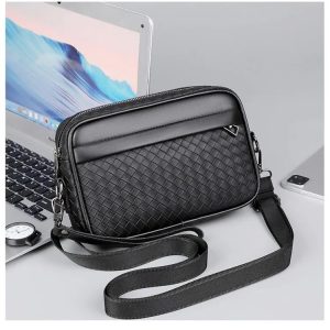 Woven crossbody bag