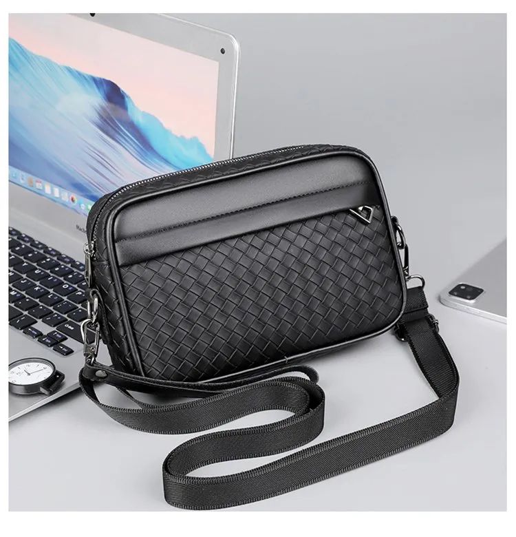Woven crossbody bag
