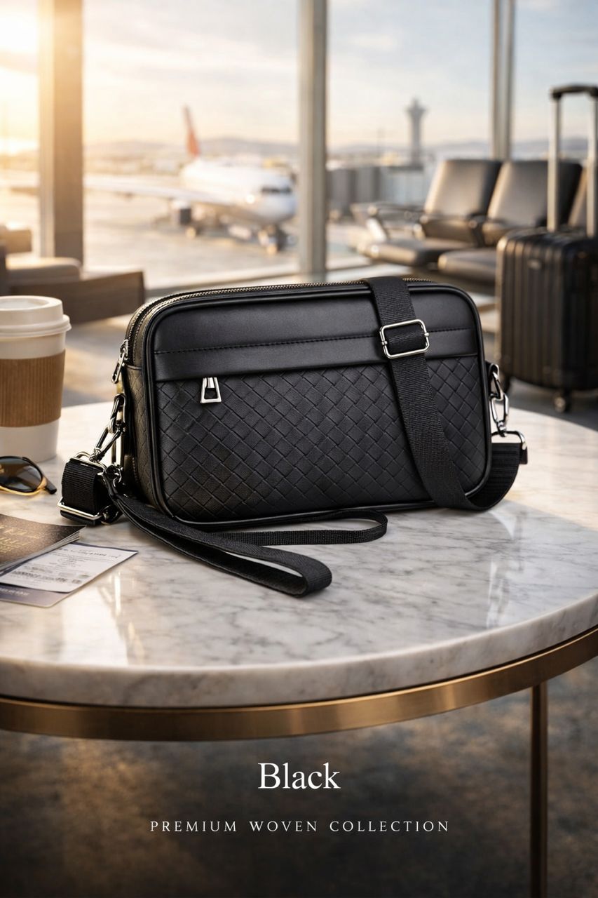 Woven crossbody bag - Image 2