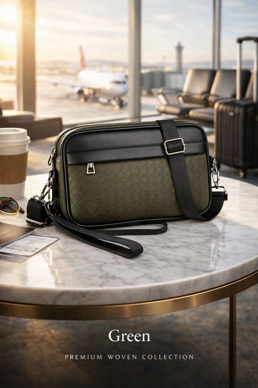 Woven crossbody bag - Image 3
