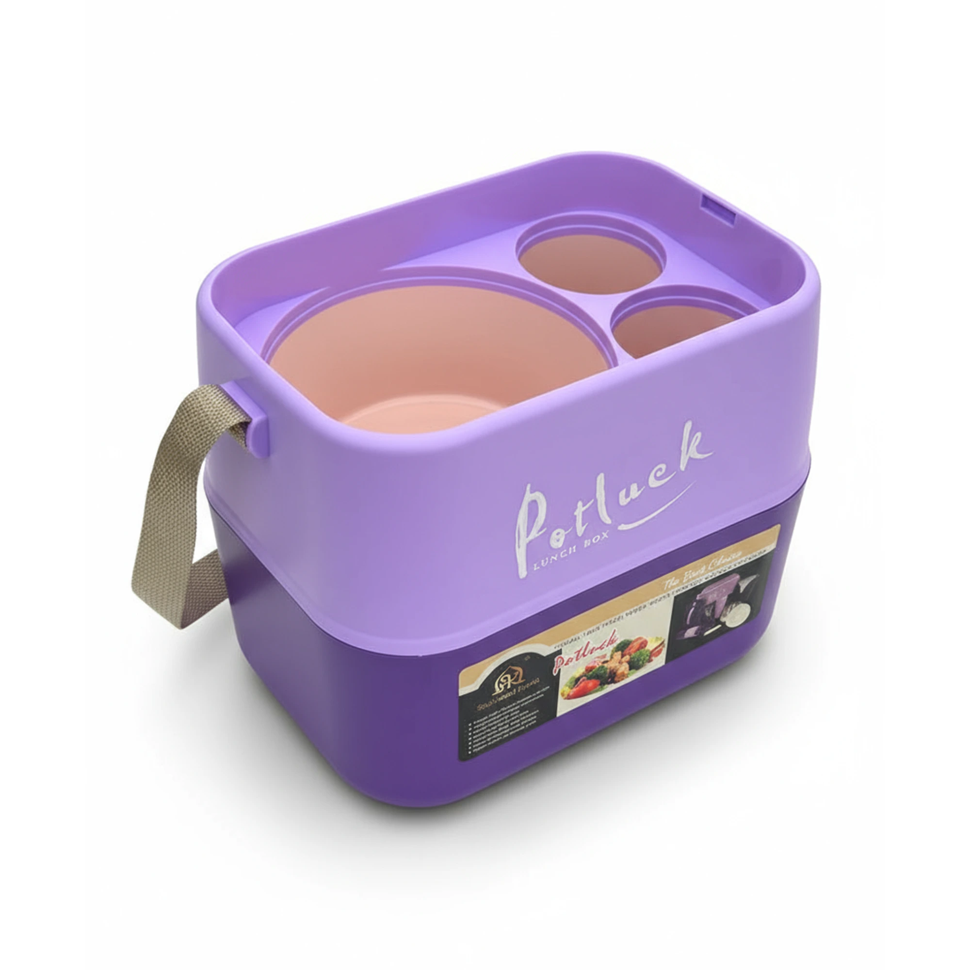 Potluck Insulated Lunch Box - Purple Two-Tone - Image 2