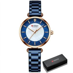 Curren Blanche – Elegant Royal Blue & Mother of Pearl Women’s Watch